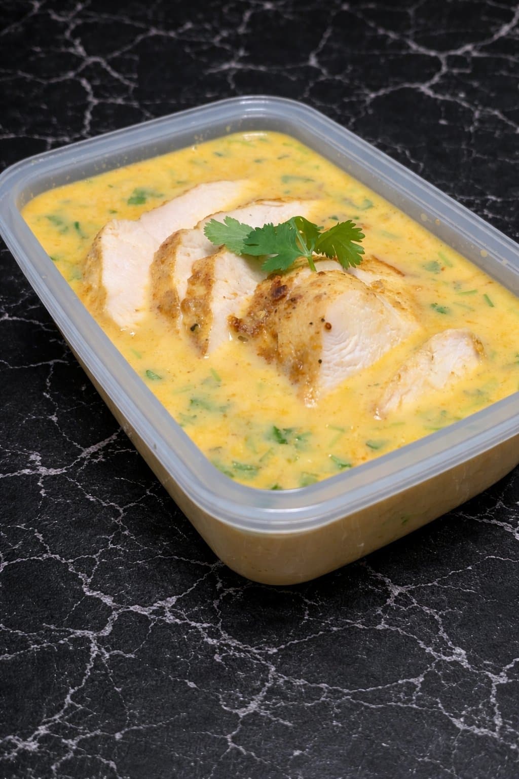 Yellow chicken curry